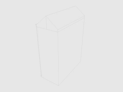 Cartoon Building 6 Low-poly 3D Model
