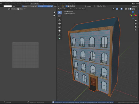 Cartoon Building 6 Low-poly 3D Model