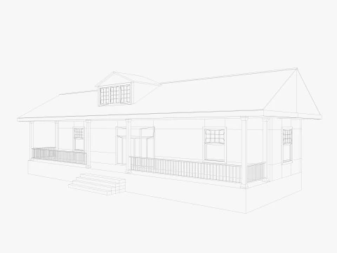 House Of Set 16 Low Poly Houses 3D Model