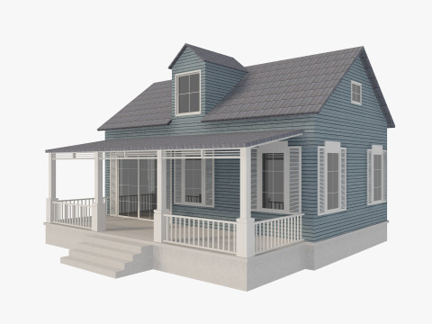 House Of Set 16 Low Poly Houses Model 3D