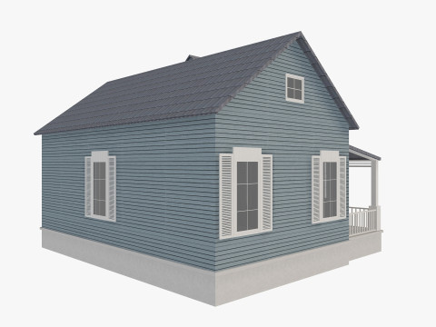 House Of Set 16 Low Poly Houses Model 3D