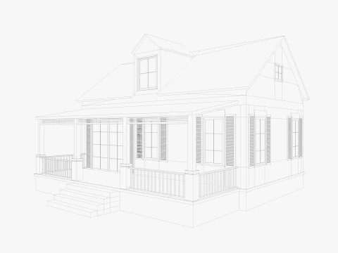 House Of Set 16 Low Poly Houses 3D Model