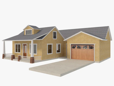 House Of Set 16 Low Poly Houses 3D Model