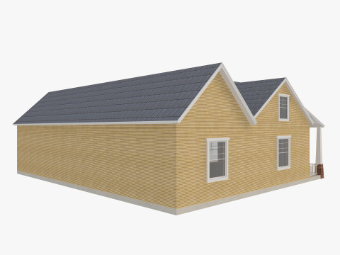 House Of Set 16 Low Poly Houses Model 3D