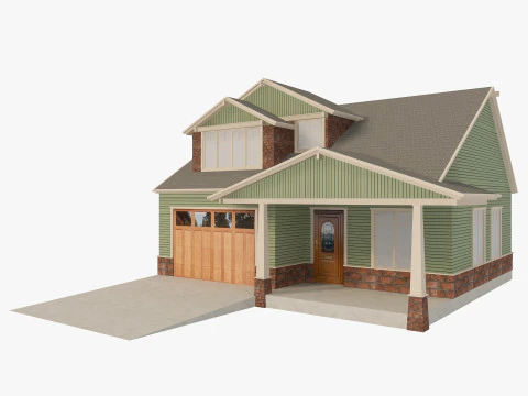 House Of Set 16 Low Poly Houses 3D Model