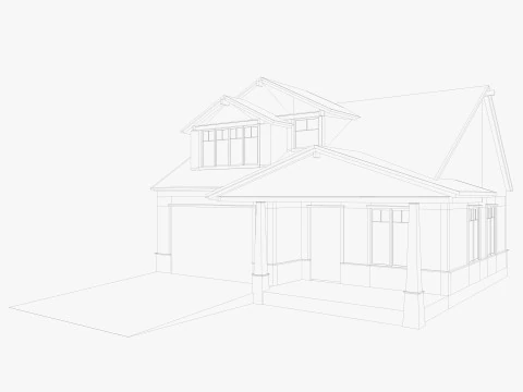 House Of Set 16 Low Poly Houses 3D Model