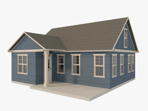 House Of Set 16 Low Poly Houses 3D Model