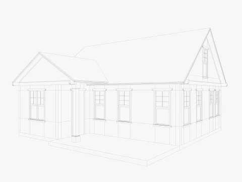 House Of Set 16 Low Poly Houses 3D Model