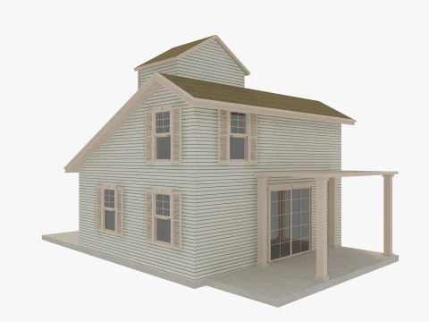 House Of Set 16 Low Poly Houses 3D Model
