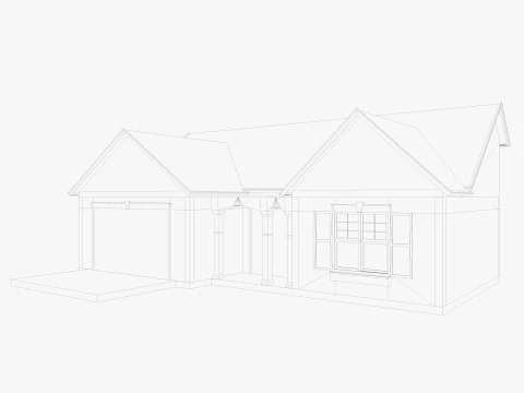 House Of Set 16 Low Poly Houses 3D Model