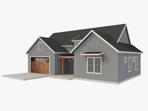 House Of Set 16 Low Poly Houses 3D Model