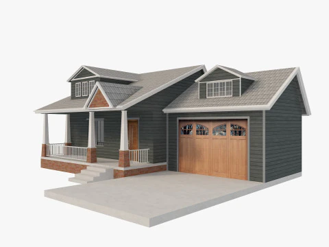 House Of Set 16 Low Poly Houses 3D Model