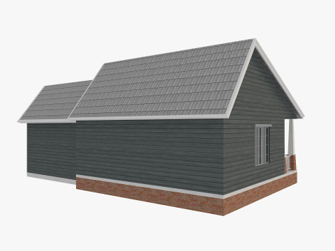 House Of Set 16 Low Poly Houses Model 3D