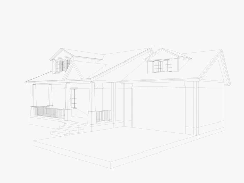 House Of Set 16 Low Poly Houses 3D Model