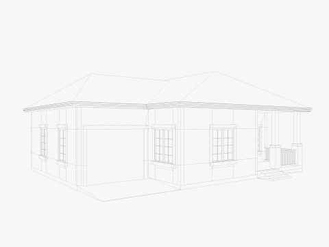 House Of Set 16 Low Poly Houses Model 3D