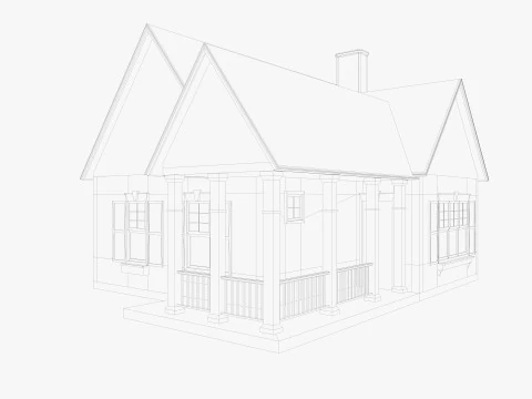 House Of Set 16 Low Poly Houses 3D Model