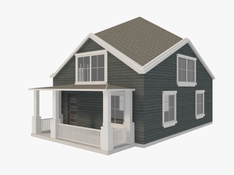 House Of Set 16 Low Poly Houses Model 3D