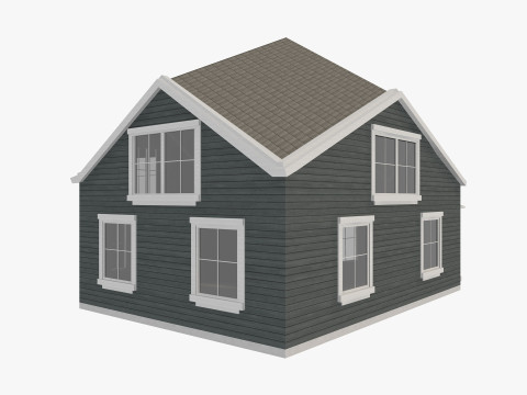 House Of Set 16 Low Poly Houses Model 3D