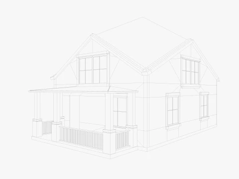 House Of Set 16 Low Poly Houses 3D Model