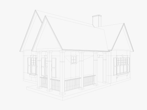 House Of Set 16 Low Poly Houses Model 3D
