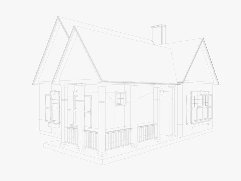 House Of Set 16 Low Poly Houses 3D Model