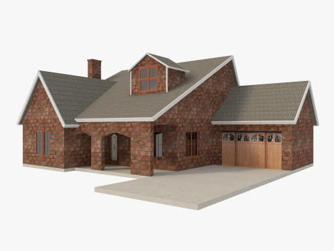House Of Set 16 Low Poly Houses 3D Model