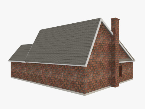 House Of Set 16 Low Poly Houses Model 3D