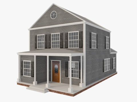 House Collection 24 Low Poly 3Dモデル