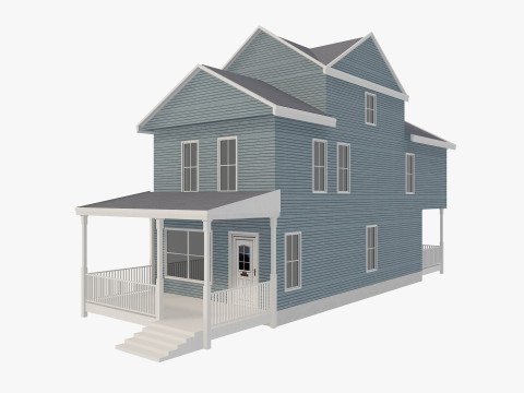 House Collection 24 Low Poly 3Dモデル