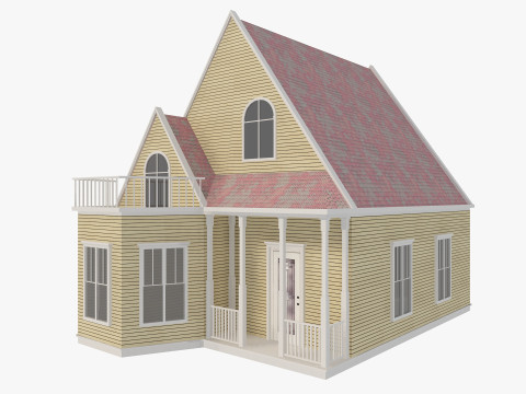 House Collection 24 Low Poly 3Dモデル