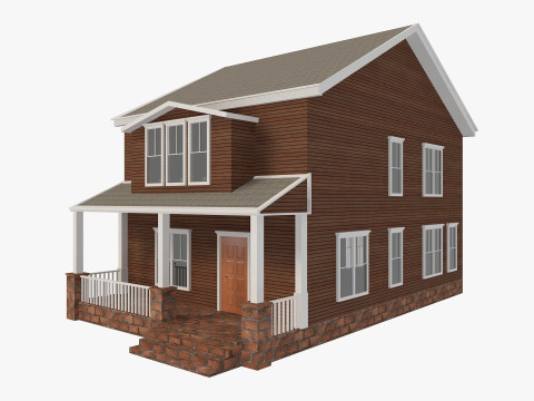 House Collection 24 Low Poly 3Dモデル