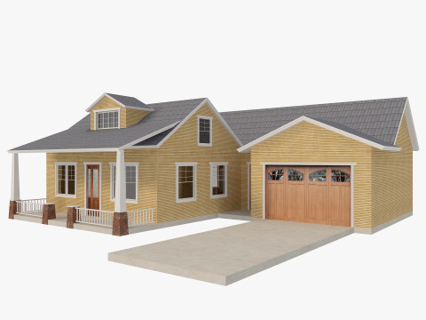House Collection 24 Low Poly 3Dモデル
