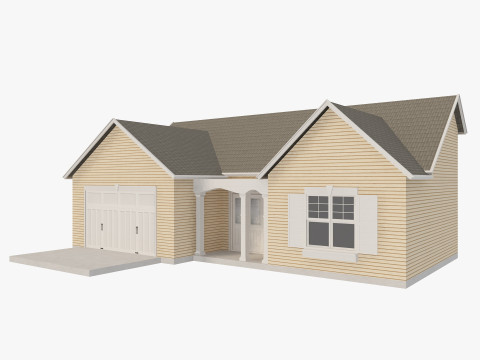 House Collection 24 Low Poly 3Dモデル