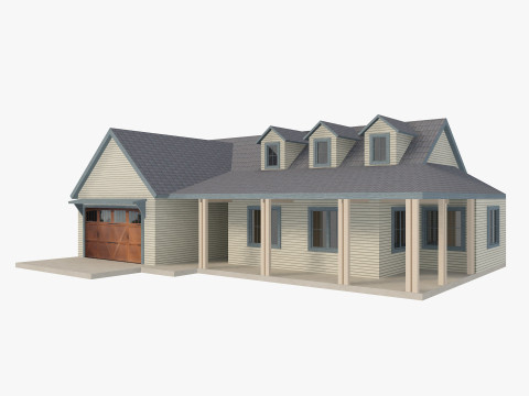 House Collection 24 Low Poly 3Dモデル