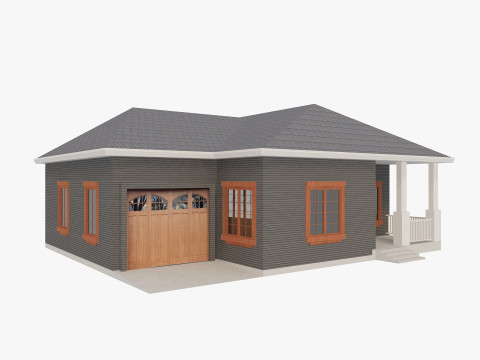 House Collection 24 Low Poly 3Dモデル