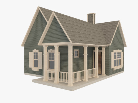 House Collection 24 Low Poly 3Dモデル