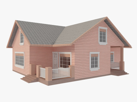 House Collection 24 Low Poly 3Dモデル