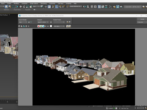 House Collection 24 Low Poly 3Dモデル