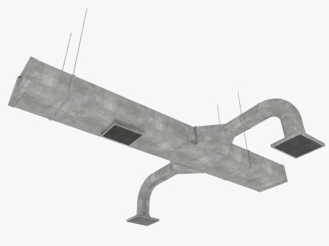 Industrial warehouse pack 3D Model