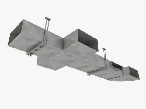 Industrial warehouse pack 3D Model