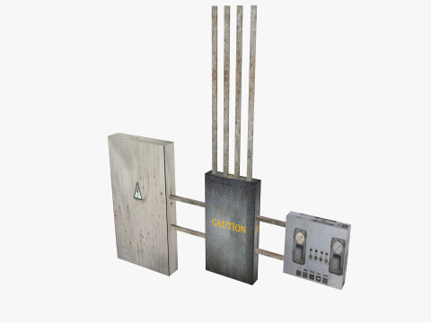Industrial warehouse pack 3D Model