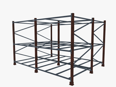 Industrial warehouse pack 3D Model