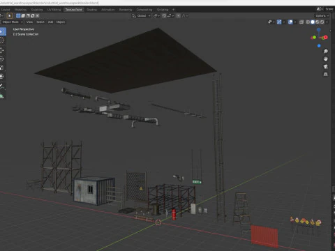 Pacote de armaz&eacute;m industrial Modelo 3D