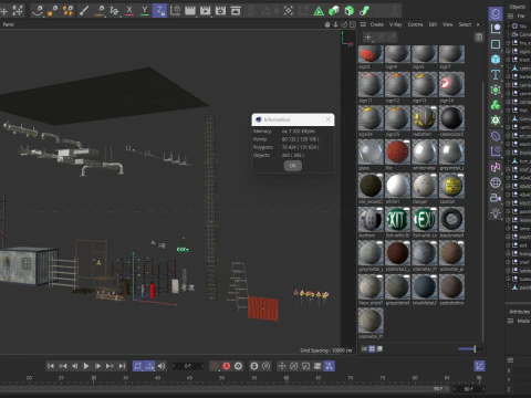 Pacote de armaz&eacute;m industrial Modelo 3D