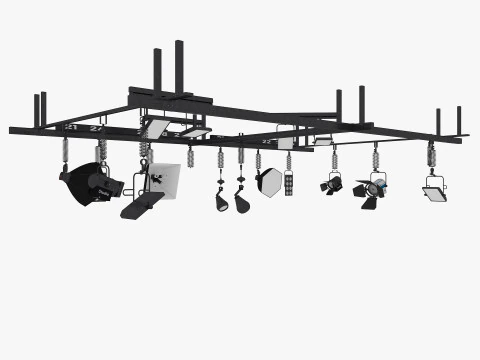 Light Ceiling Rail 3D Model