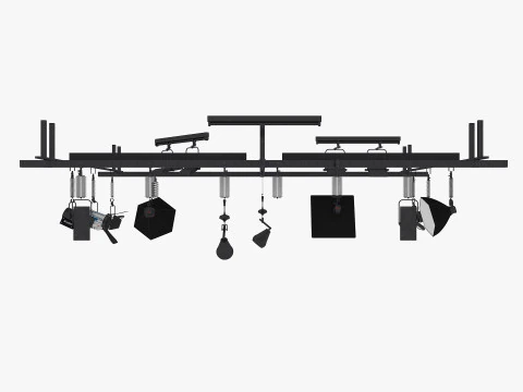 Light Ceiling Rail 3D Model