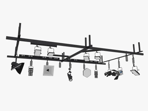 Light Ceiling Rail 3D Model