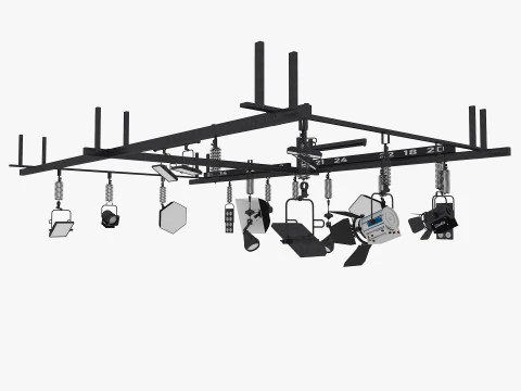 Light Ceiling Rail 3D Model