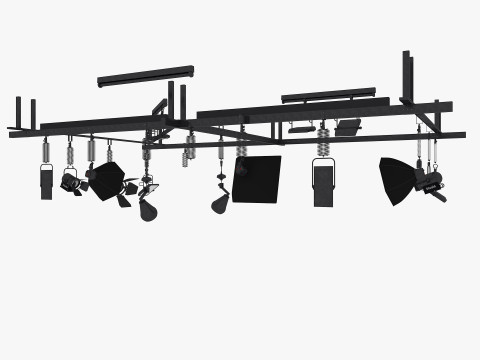 Light Ceiling Rail Model 3D