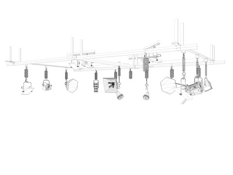 Light Ceiling Rail Model 3D